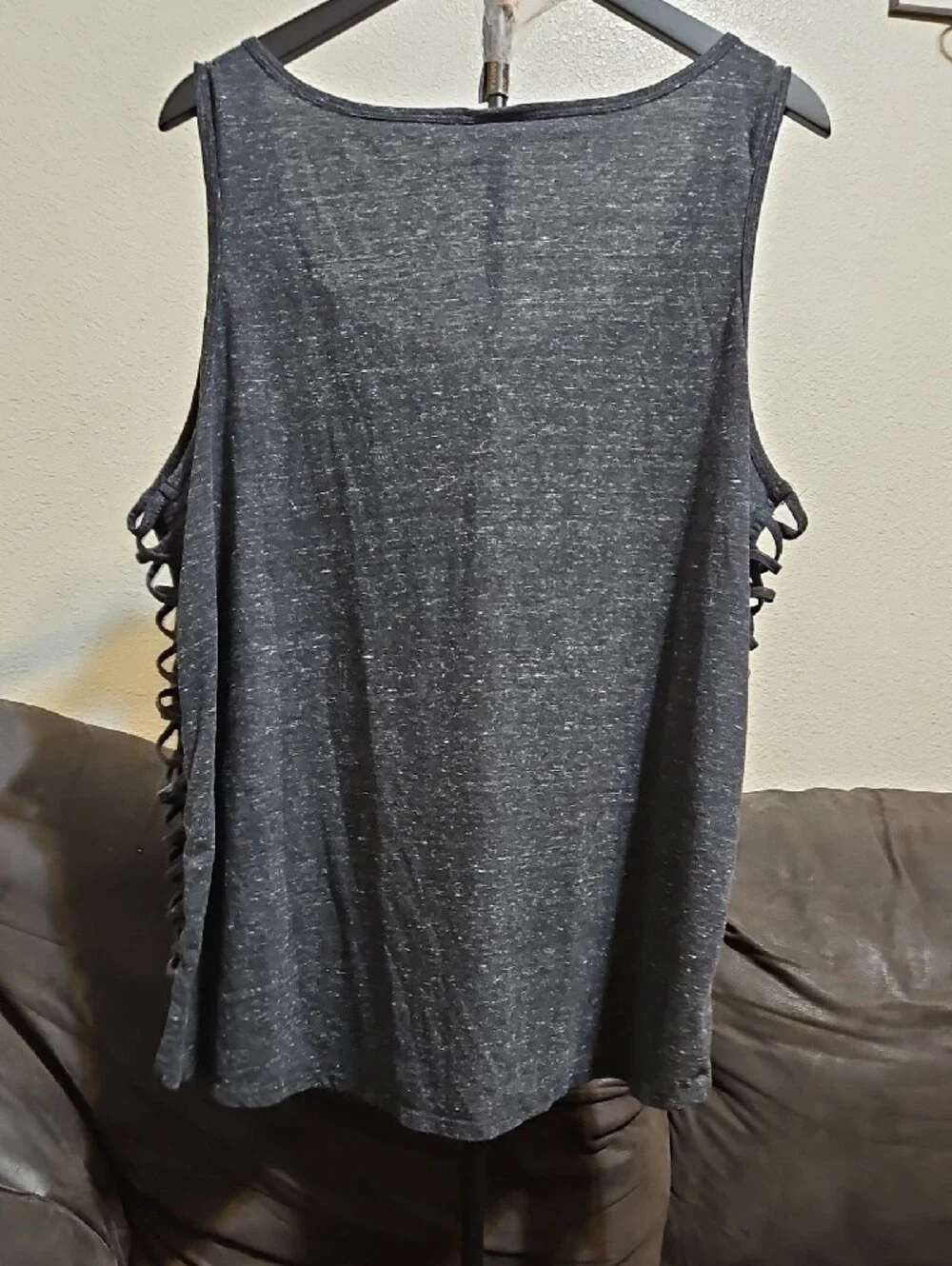 torrid Charcoal Tank with White Sugar Skull Graphic - Picture 5 of 7